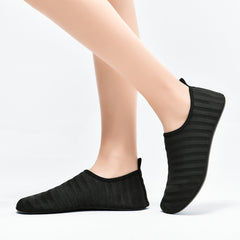 Men's Striped Barefoot Water Shoes Quick Dry Non Slip Beach Aqua Socks