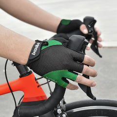 Fingerless Cycling Gloves Breathable Shockproof for Men Women