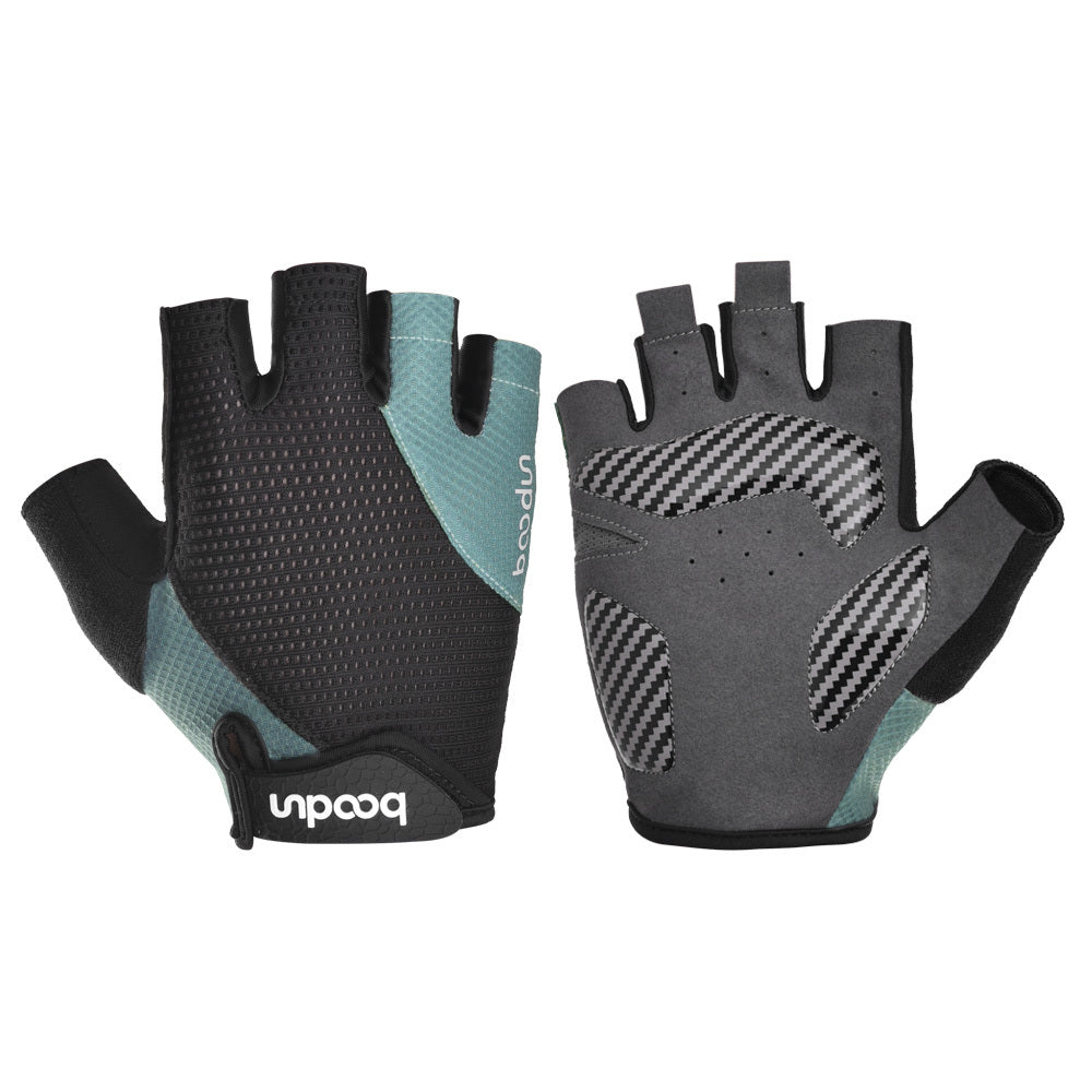 Fingerless Cycling Gloves Breathable Shockproof for Men Women