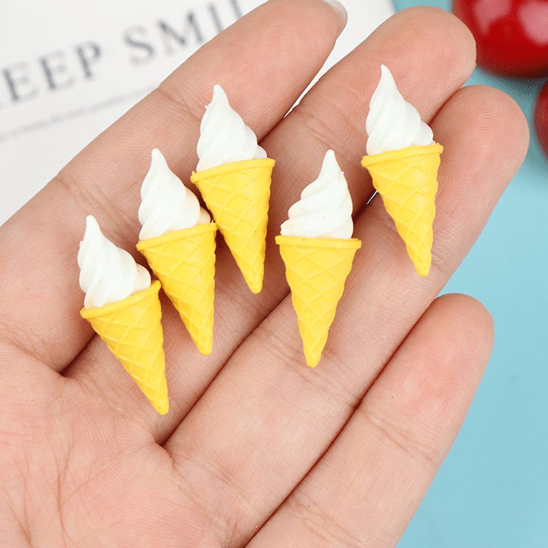 5pcs Dollhouse Mini Ice Cream for Blyth Ob11 Bjd Doll