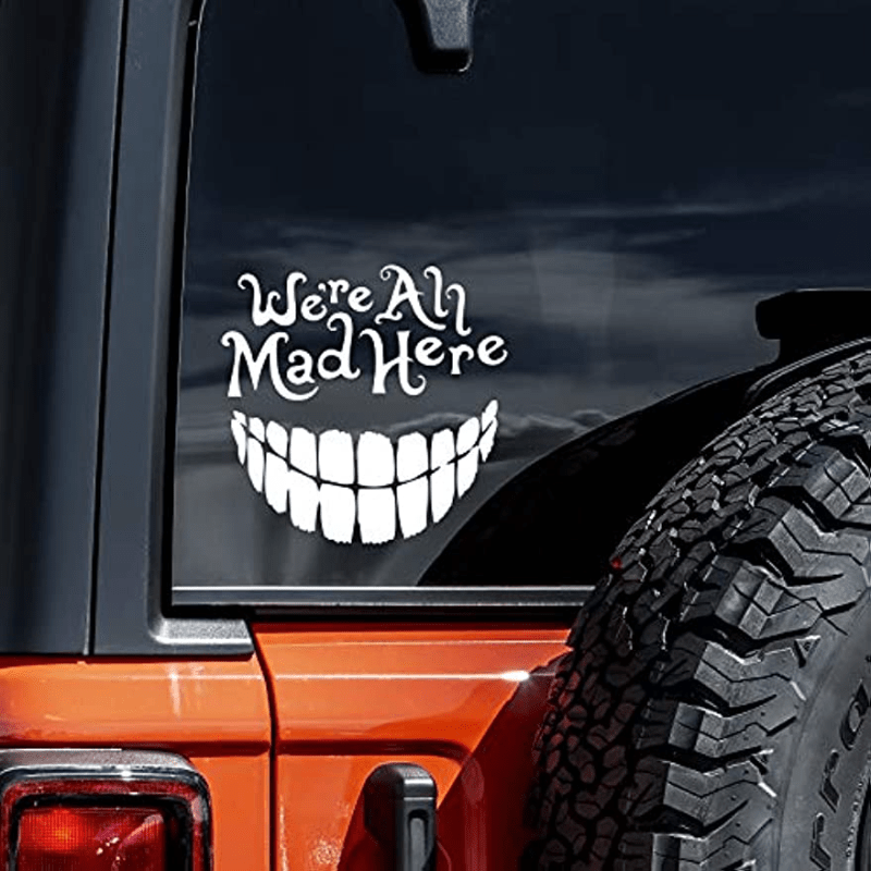 Mad Here Decal Vinyl Sticker Car Truck Wall Laptop Wall Stickers