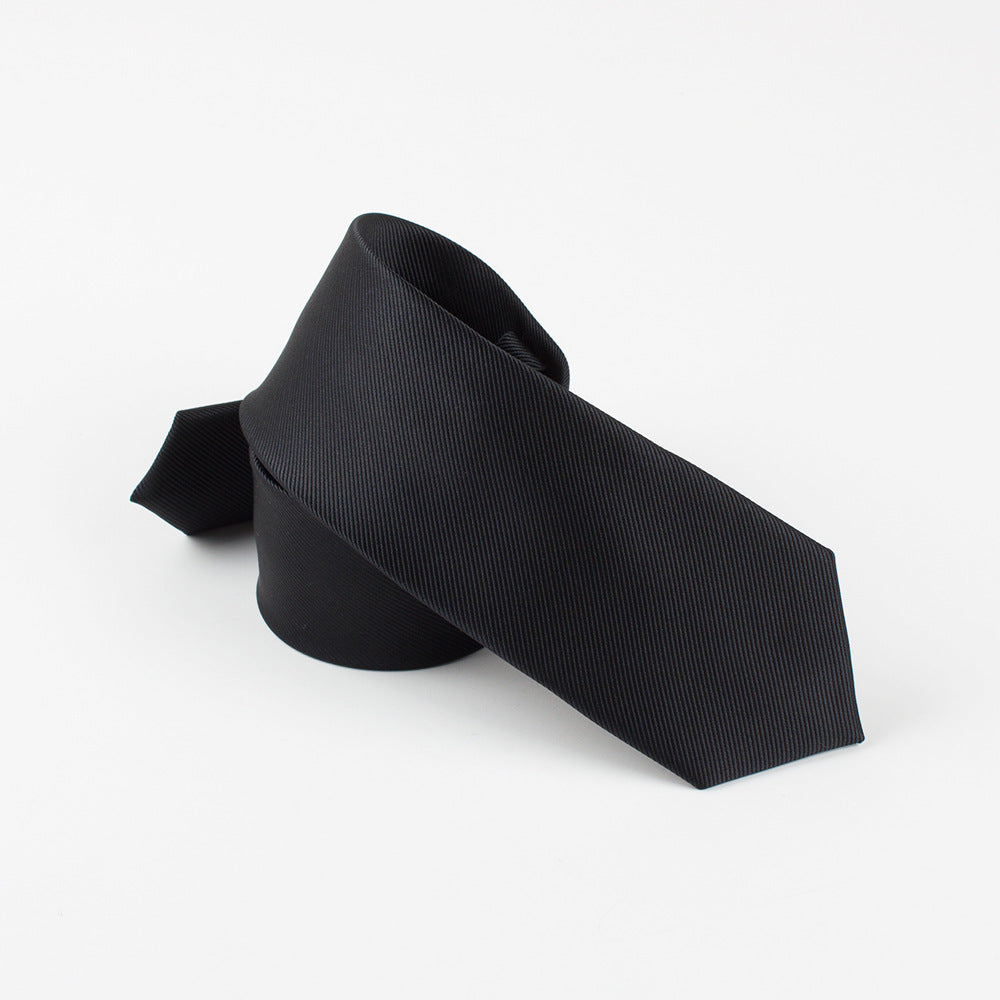 Men's Solid Polyester Skinny Necktie Formal Neckties Slim Casual Shirt Accessory