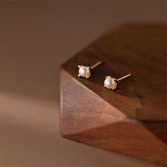 Faux Pearl Decor Stud Earrings - Fashionable Jewelry