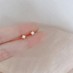 Faux Pearl Decor Stud Earrings - Fashionable Jewelry