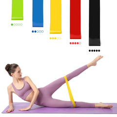 5pcs Yoga Elastic Belt for Pilates Sports Training