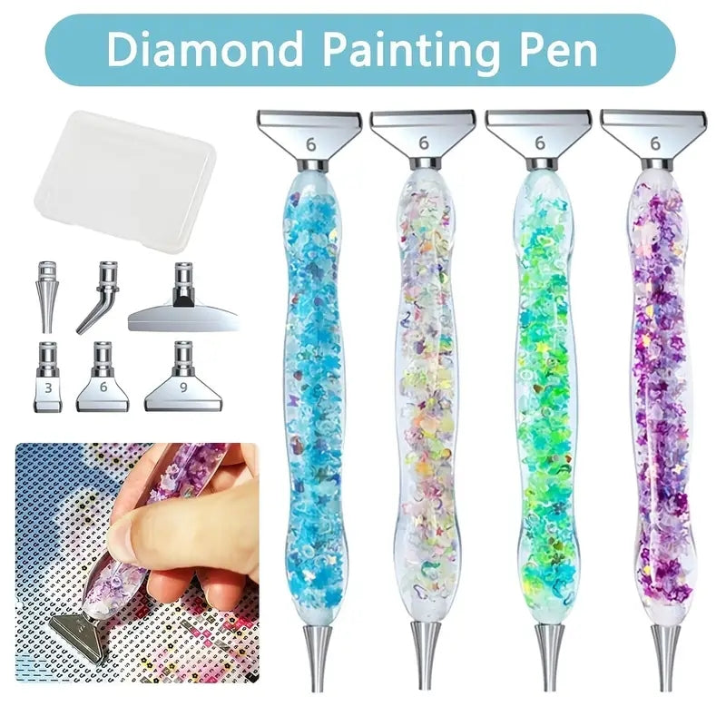 Luminous Resin Diamond Painting Pen DIY Tool with 6 Heads