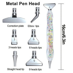 Luminous Resin Diamond Painting Pen DIY Tool with 6 Heads