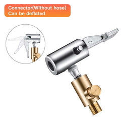 Car Tire Inflator Hose Air Pump Extension Tube Adapter Locking Air Chuck