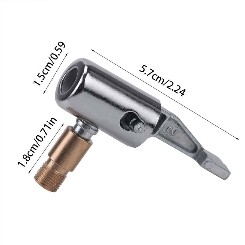 Car Tire Inflator Hose Air Pump Extension Tube Adapter Locking Air Chuck