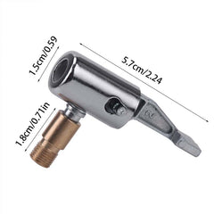 Car Tire Inflator Hose Air Pump Extension Tube Adapter Locking Air Chuck