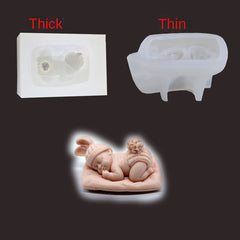 DIY Sleep Baby Scented Candles Gypsum Mold Silicone Resin Mold Soap Mold