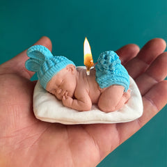 DIY Sleep Baby Scented Candles Gypsum Mold Silicone Resin Mold Soap Mold