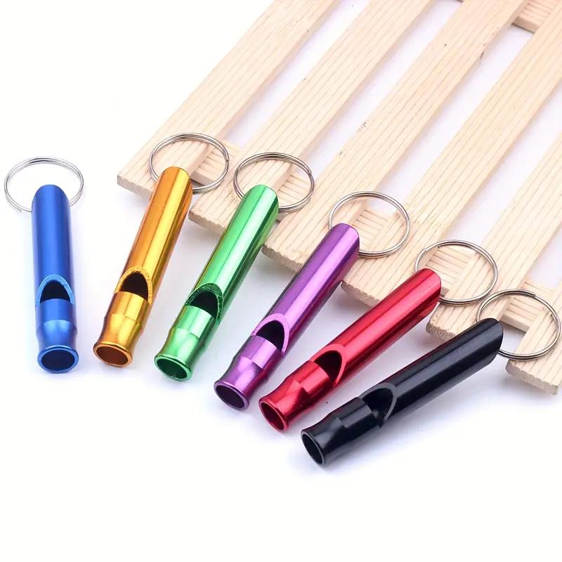 Aluminum Emergency Whistle Keychain for Camping Hiking Outdoor