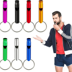 Aluminum Emergency Whistle Keychain for Camping Hiking Outdoor