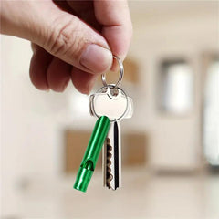 Aluminum Emergency Whistle Keychain for Camping Hiking Outdoor