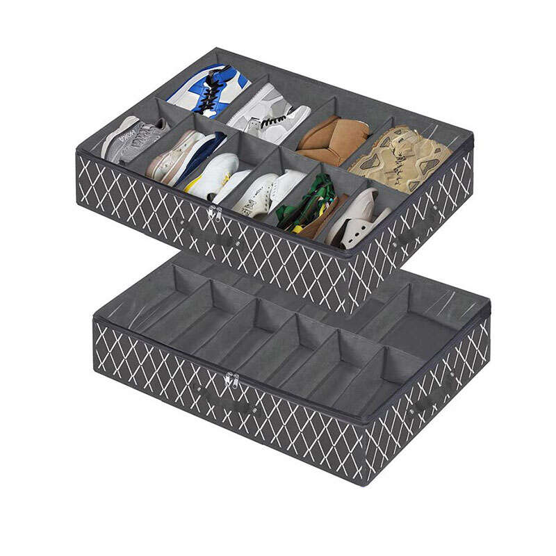 Geometric Shoes Storage Box Lightweight Underbed Container