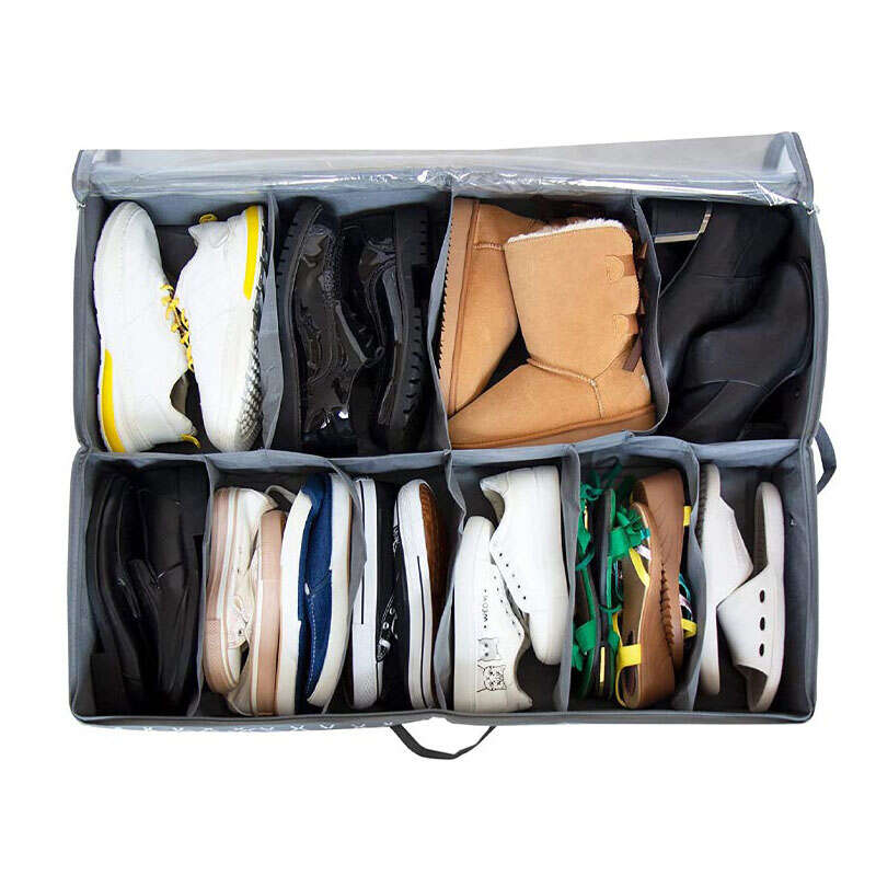 Geometric Shoes Storage Box Lightweight Underbed Container