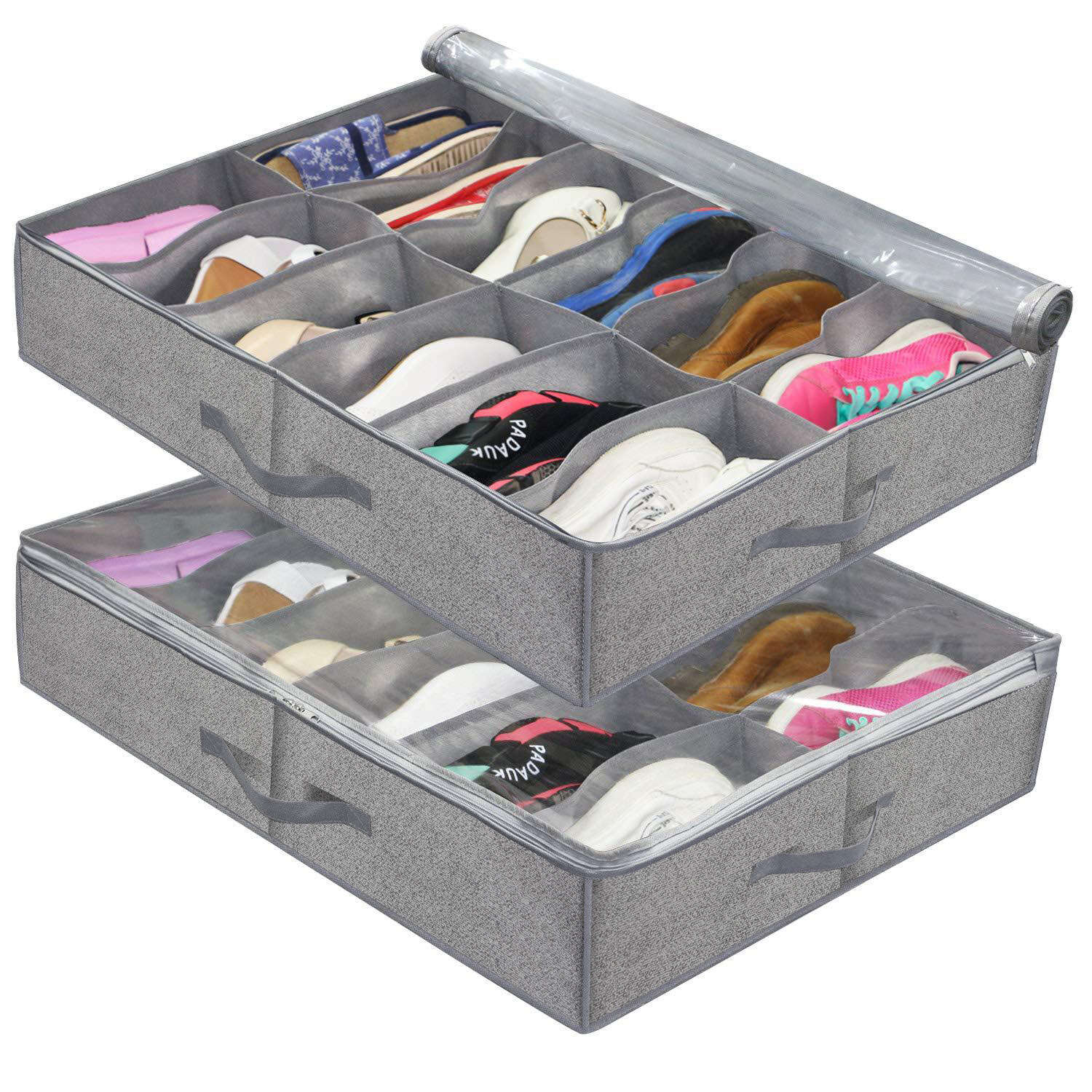 Geometric Shoes Storage Box Lightweight Underbed Container