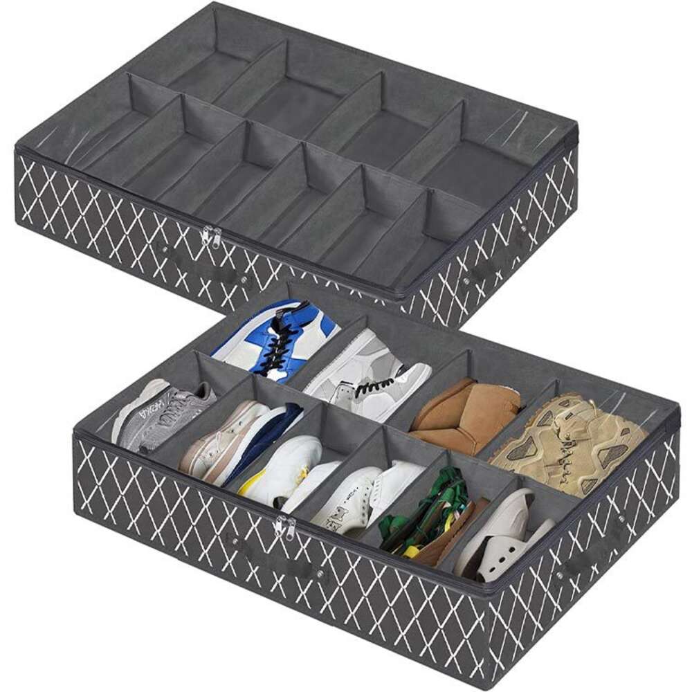 Geometric Shoes Storage Box Lightweight Underbed Container