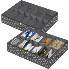 Geometric Shoes Storage Box Lightweight Underbed Container