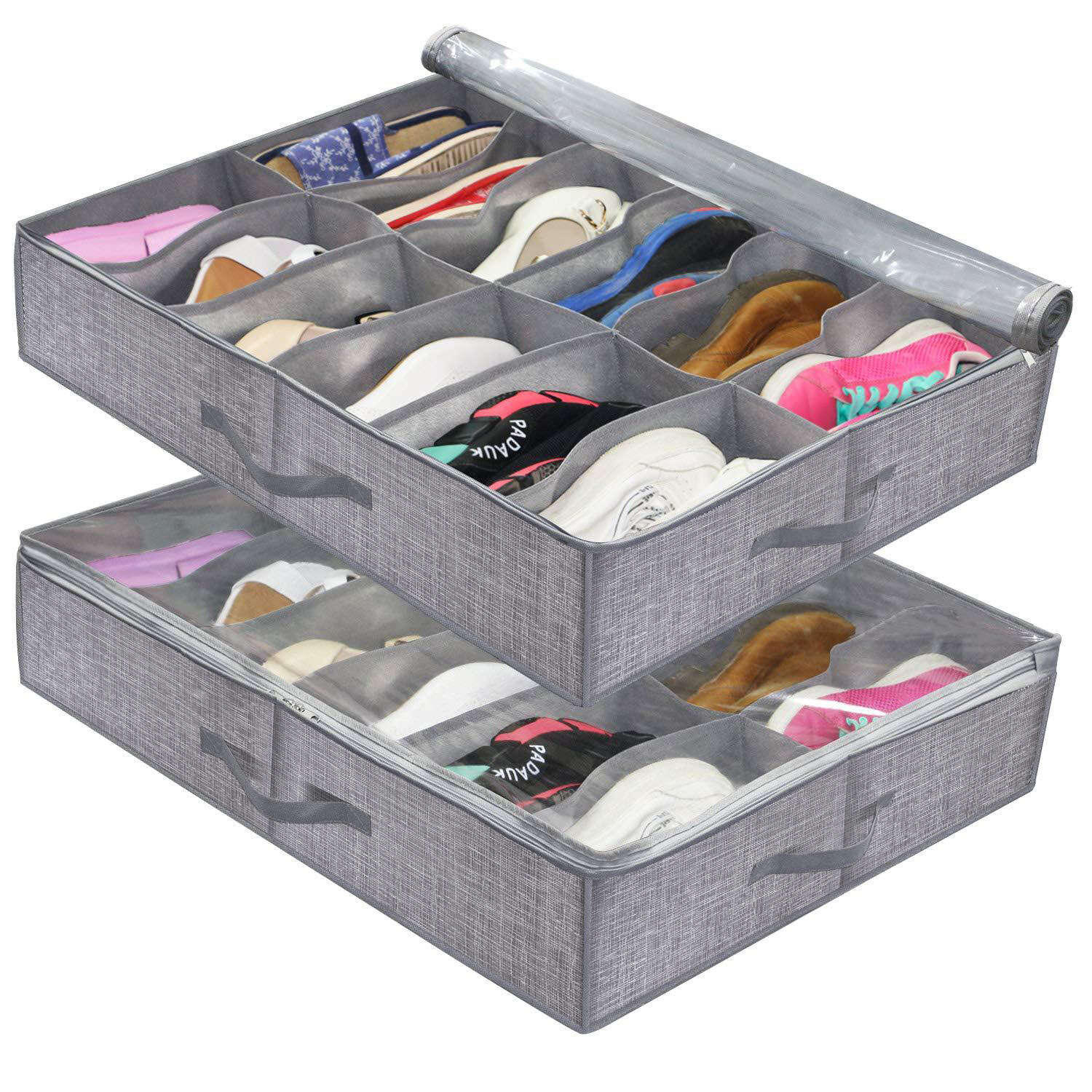 Geometric Shoes Storage Box Lightweight Underbed Container