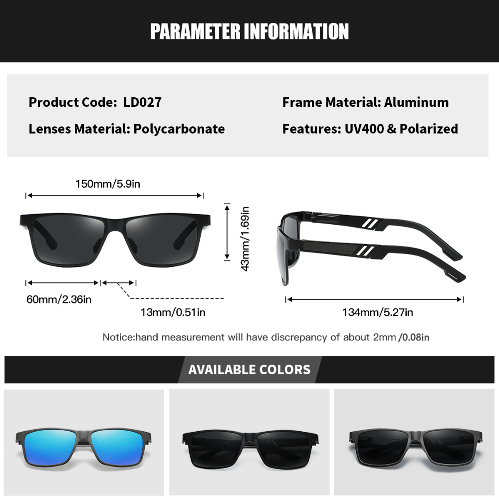 RoyalHot Aluminum Magnesium Polarized Sunglasses for Driving