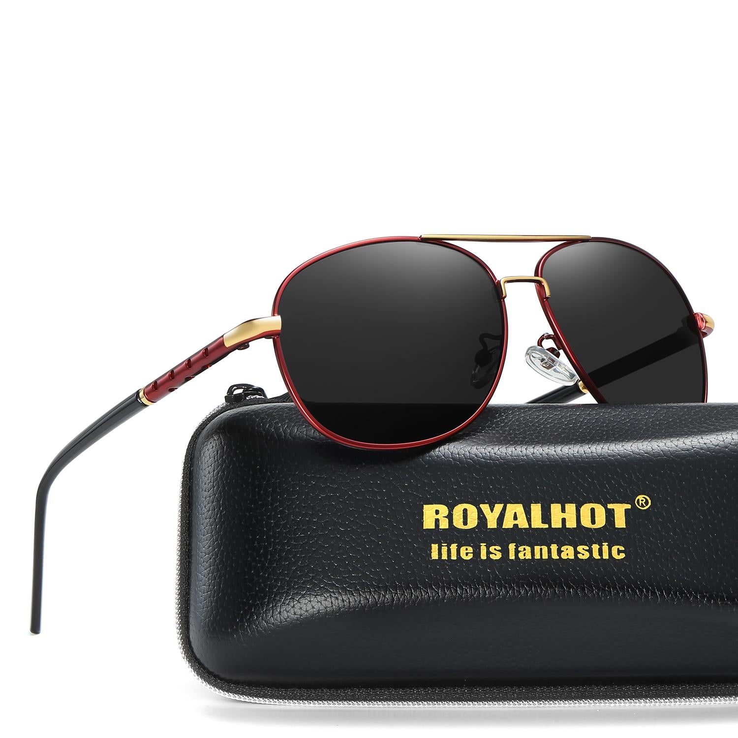 RoyalHot Metal Polarized Sunglasses for Driving Cycling