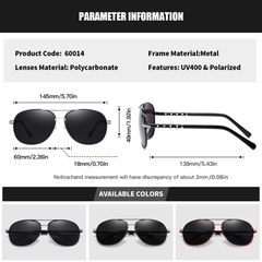 RoyalHot Metal Polarized Sunglasses for Driving Cycling