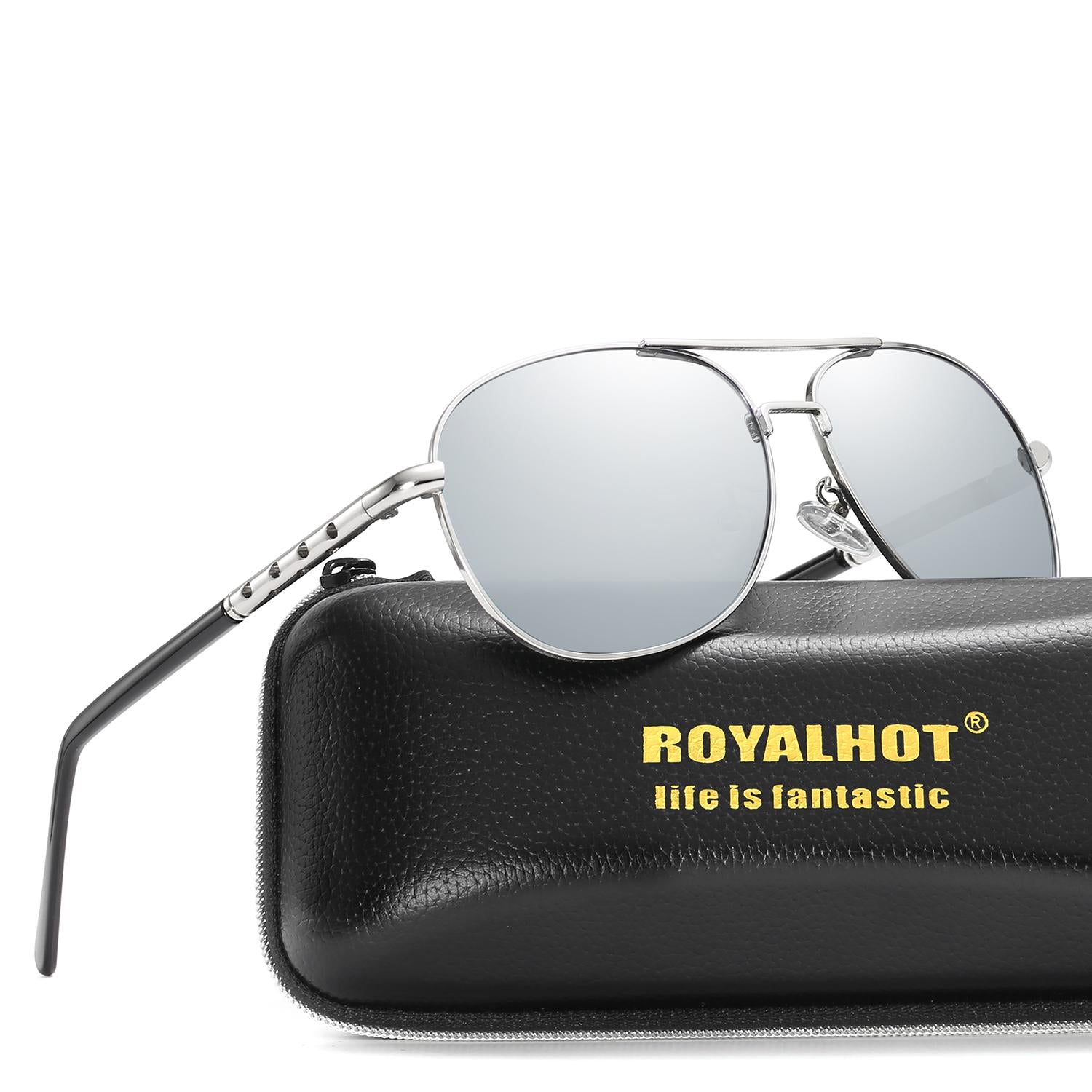 RoyalHot Metal Polarized Sunglasses for Driving Cycling