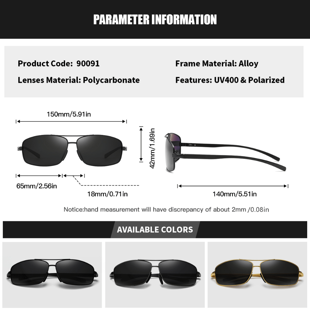 RoyalHot Men's Polarized Sunglasses UV Protection