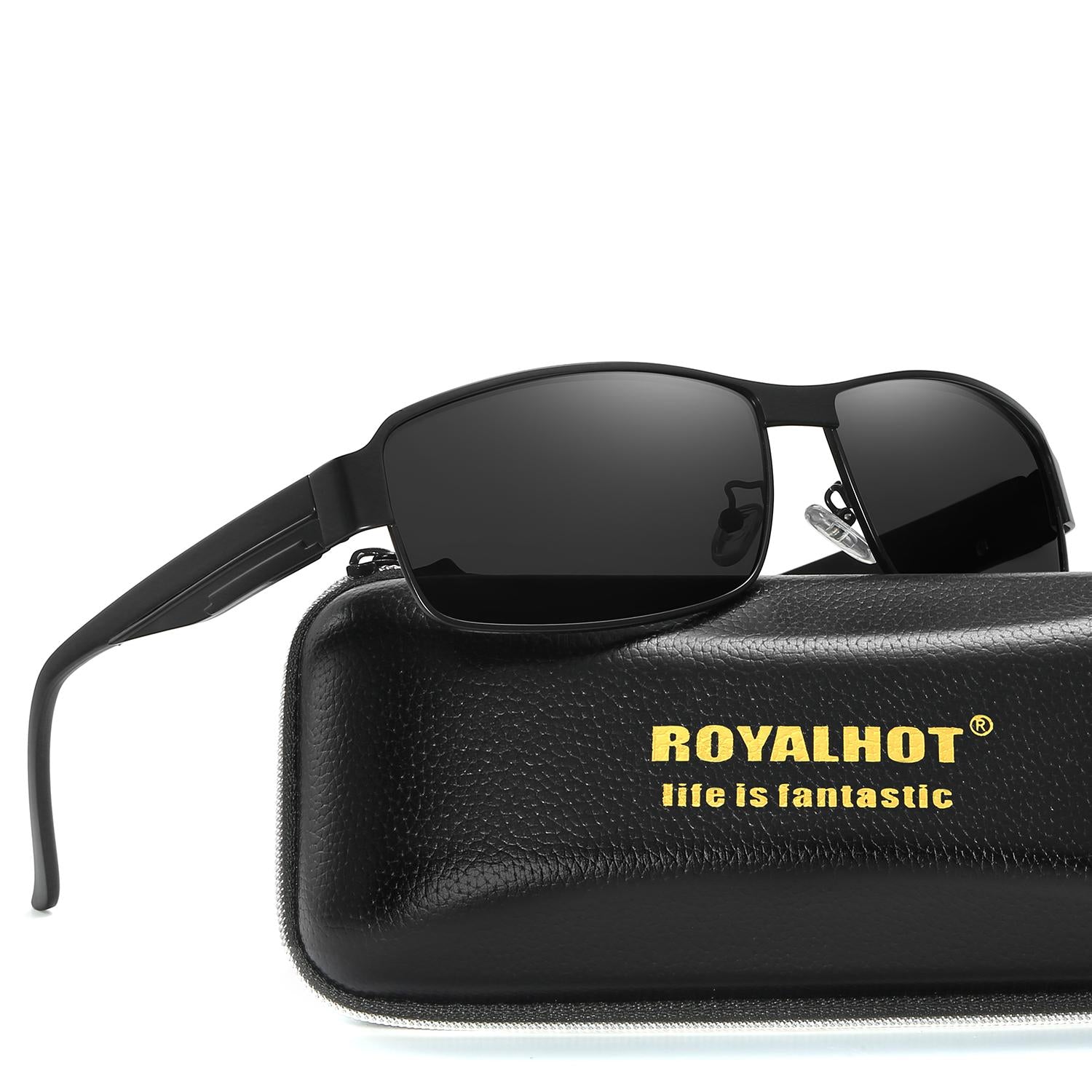 RoyalHot Metal Frame Polarized Sunglasses Sports Driving UV Protection