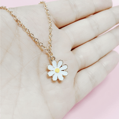 Little Daisy Necklace Children's Alloy Drop Collar Necklace Women's Jewelry