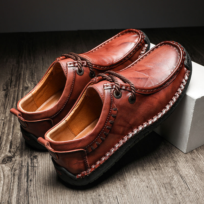 Men's Lace Up Loafers Casual Flat Shoes