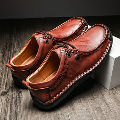 Men's Lace Up Loafers Casual Flat Shoes