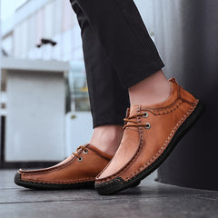 Men's Lace Up Loafers Casual Flat Shoes