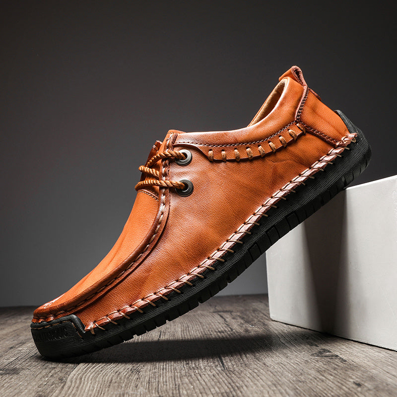 Men's Lace Up Loafers Casual Flat Shoes