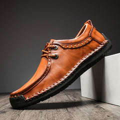 Men's Lace Up Loafers Casual Flat Shoes