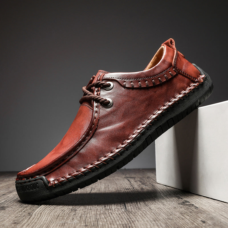 Men's Lace Up Loafers Casual Flat Shoes