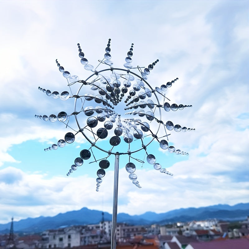 Whimsical 3D Sunflower Wind Spinner