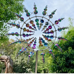 Whimsical 3D Sunflower Wind Spinner