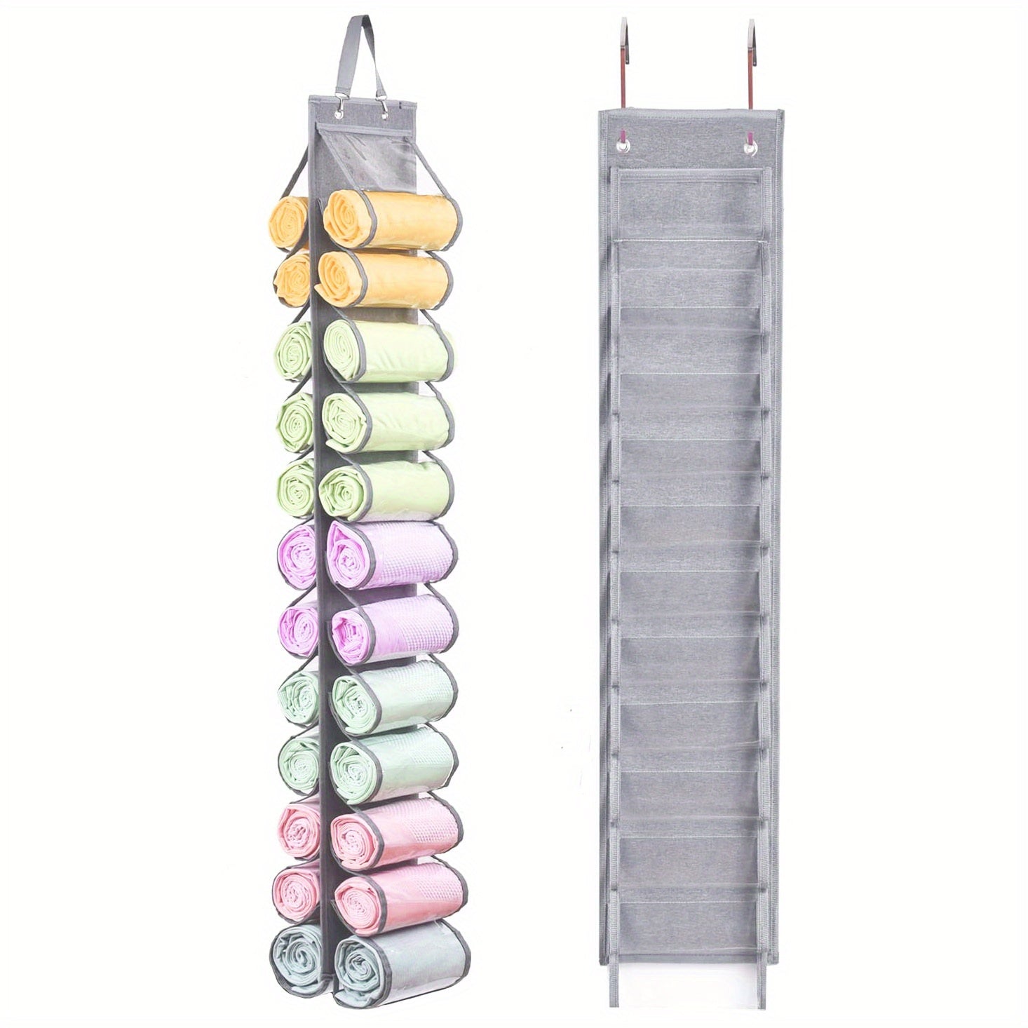 24 Grid Legging Storage Bag with Foldable Hanger