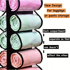 24 Grid Legging Storage Bag with Foldable Hanger