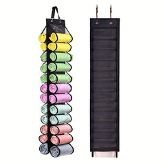 24 Grid Legging Storage Bag with Foldable Hanger