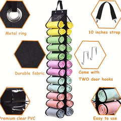 24 Grid Legging Storage Bag with Foldable Hanger