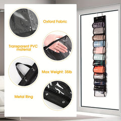 24 Grid Legging Storage Bag with Foldable Hanger