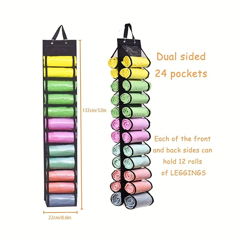24 Grid Legging Storage Bag with Foldable Hanger
