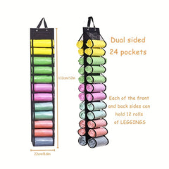 24 Grid Legging Storage Bag with Foldable Hanger
