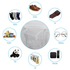 24 Pockets Shoes Organizer Rack Hanging Over The Door