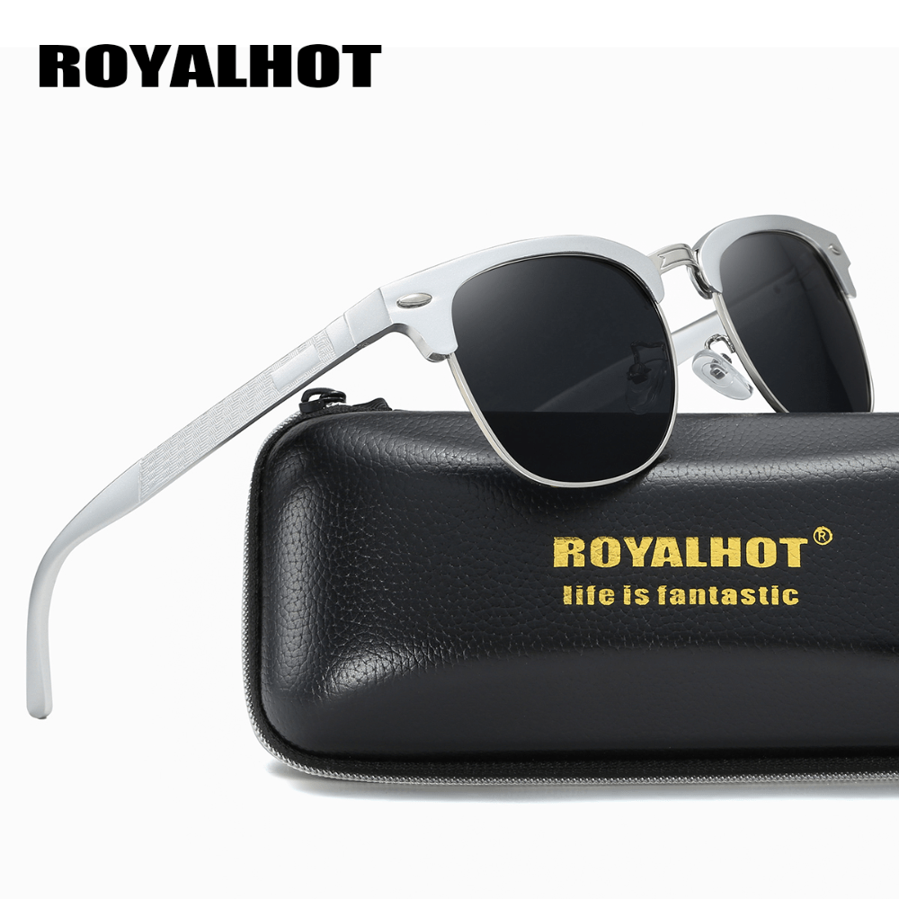 RoyalHot Aluminum Sunglasses Retro Polarized Men Women Driving