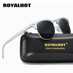 RoyalHot Aluminum Sunglasses Retro Polarized Men Women Driving